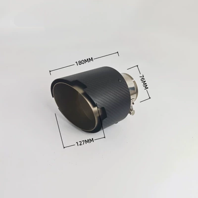 tailpipe with satin blue plating | Exhaust pipe - 04-127p12776