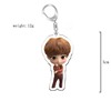 BTS Bulletproof Youth Group Acrylic keychain Anime double -layer pendant cute star necklace