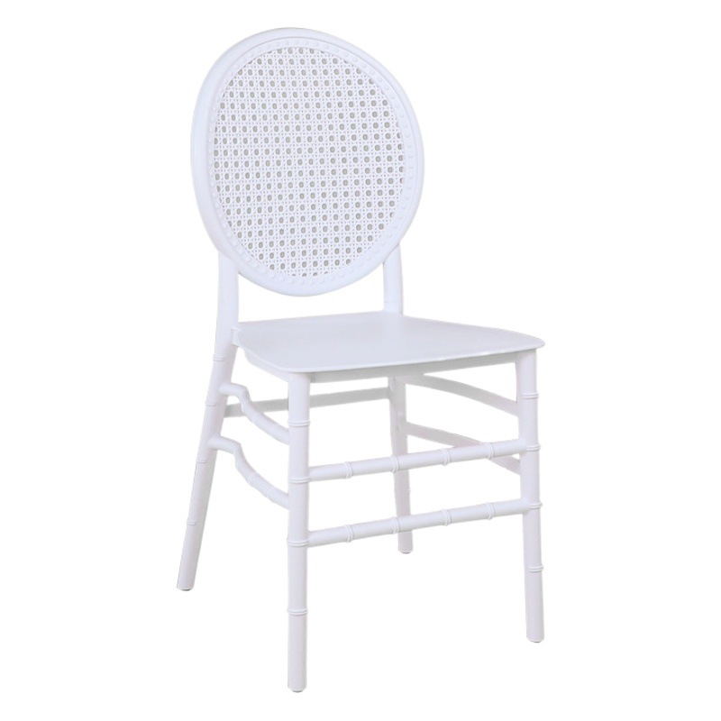 Source Factory Hotel Wedding Banquet Silla PP Silla de bambú Silla de comedor para actividades al aire libre Silla de boda de plástico minimalista moderna