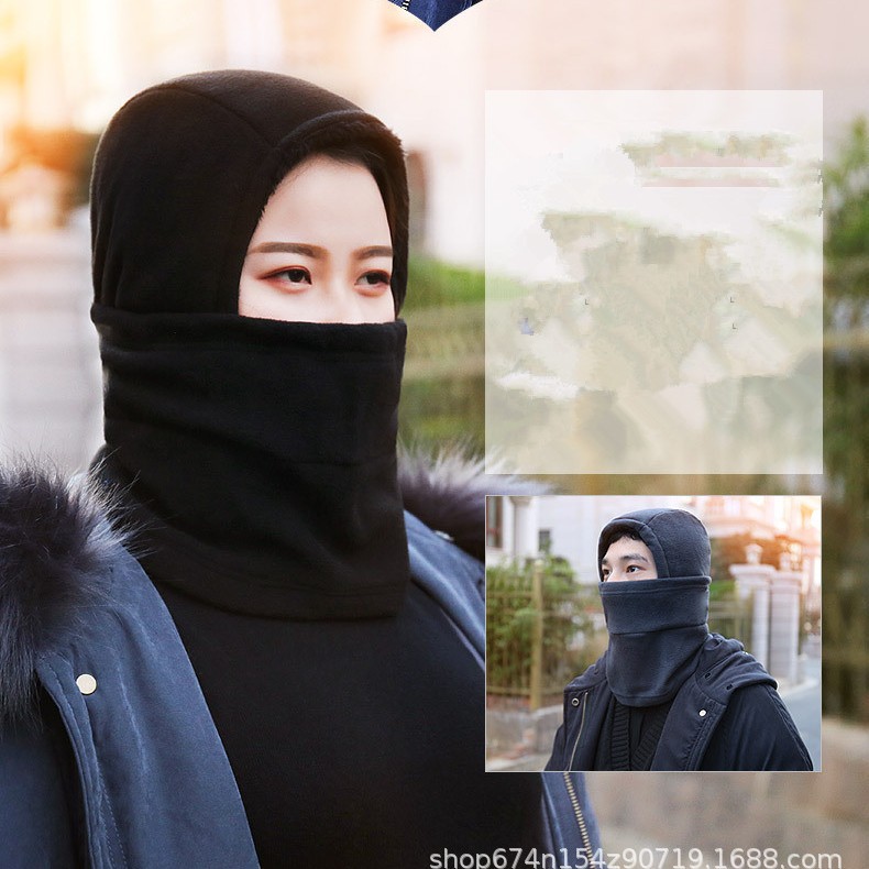 Máscara de invierno transfronteriza al aire libre a prueba de viento sombrero de tigre volador capucha de lana engrosada máscara de sombrero de nieve caliente