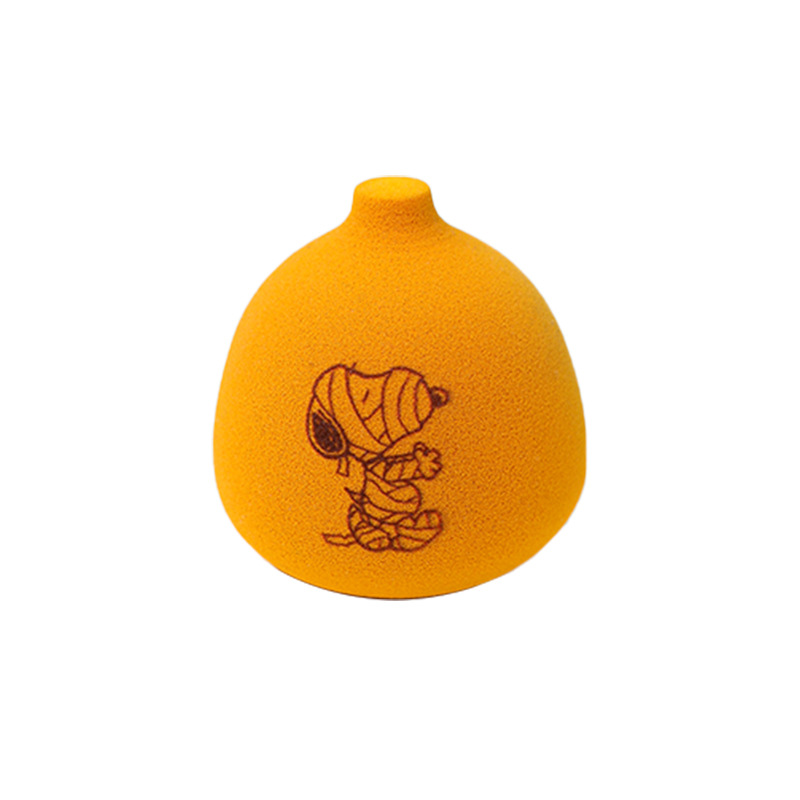 Fábrica de maquillaje de belleza de calabaza personalizada, cojín de aire de soplo de polvo, no comer logotipo impreso en polvo, huevo de esponja de maquillaje transfronterizo sin látex