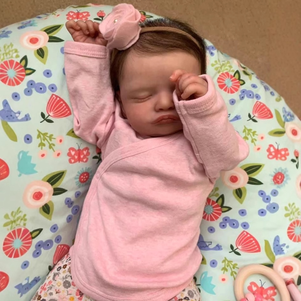 49cm simulación bebé renacido muñeca Rosalie transfronteriza e-commerce suministro entrega de una sola pieza