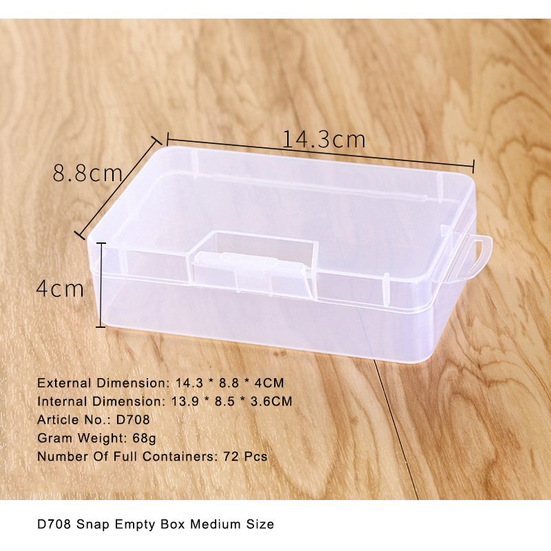 PP長方形カプセル型空箱 サンプル展示箱 ジュエリー・ラインストーン・小物・アクセサリー用プラスチックボックス 工具箱|undefined