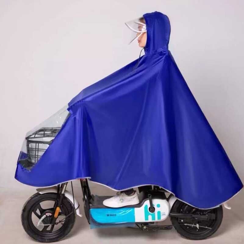 Thickened Raincoat for Electric Bikes and Bicycles, Single-Person Heavy Rain Poncho for Men and Women, Enlarged and Thickened Riding Rain Gear Thickened Raincoat for Electric Bikes and Bicycles, Single-Person Heavy Rain Poncho for Men and Women, Enlarged and Thickened Riding Rain Gear