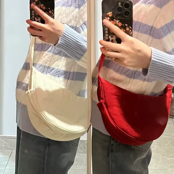 2026 New Dumpling Bag with Niche Design, Versatile Crossbody Bag, Large Capacity Shoulder Bag, Fashionable Hand-Held Dumpling Bag