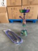 Hemu Tobacco Water Smoking Factory Vietnam Selling Egyptian Gold Golden color glass water cigarette pot single pipe ripple tube