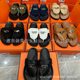 Factory direct wholesale h home thick bottom clip-on flip-flops metal kelly lock flat bottom beach clip toe sandals women