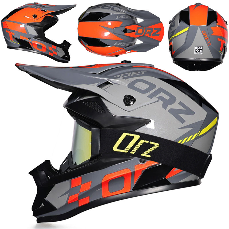 Nuevo casco de ciclismo Off-Road Orz, casco de rally para hombres y mujeres, casco todoterreno transpirable de carreras ADV de talla grande
