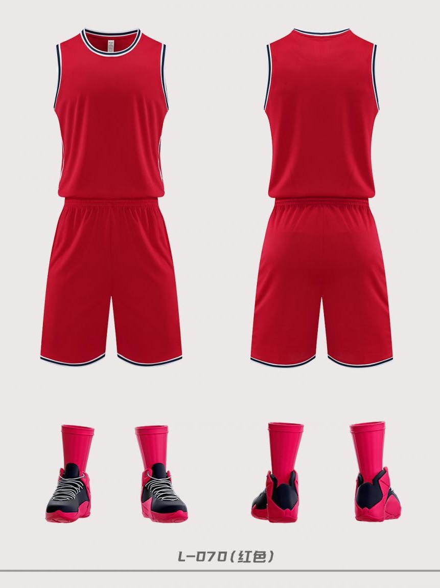 Venta directa de fábrica 25 años de modelos explosivos de bola azul Traje de entrenamiento para niños Traje de uniforme del equipo Competencia deportiva de secado rápido L070