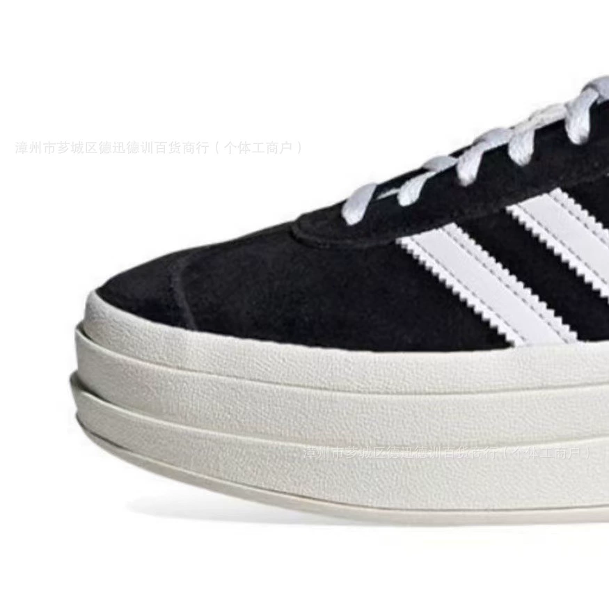Подлинные оригинальные кожаные туфли Gazelle Adidas низкого кроя, массивная подошва, кроссовки, стиль змеи года, тренировочные кроссовки AD