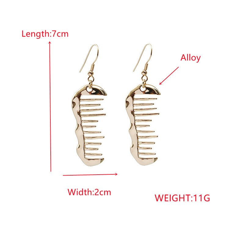 Fashion Comb Alloy Earrings Wholesale display picture 1