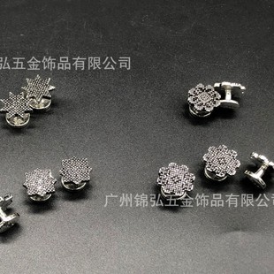 Muslim Men's Clothing Button Accessories Star Moon Badge Set Men's Buttons
