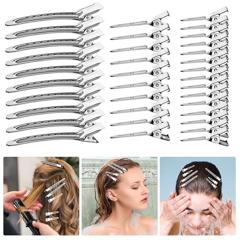 髪留めクリップ、毛根、ふわふわヘアクリップ、跡が残らないヘアクリップ、前髪、カモノハシポジショニングクリップ、メイクアップアーティストスタイリング|undefined