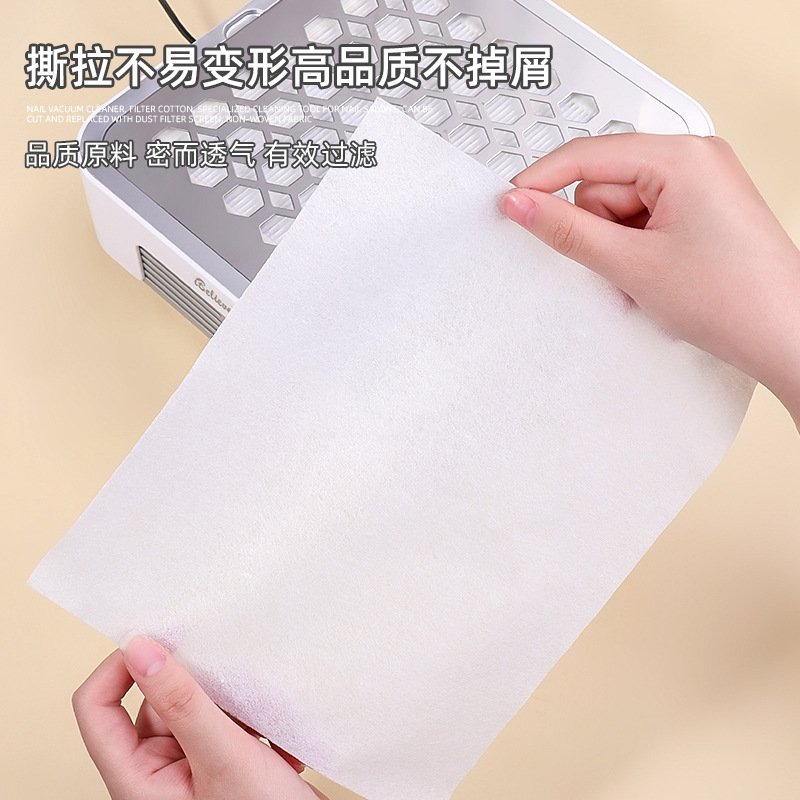 Aspirador de uñas filtro de algodón Filtro de polvo extraíble Filtro de repuesto herramienta de limpieza de reemplazo especial