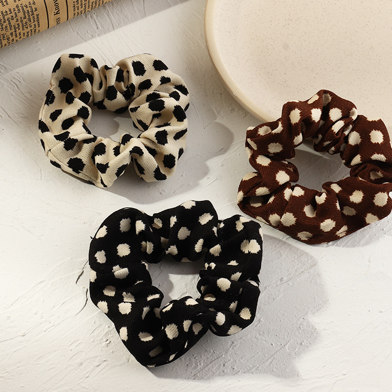 Fashion New  Leopard Print Fabric Hair Scrunchies display picture 1