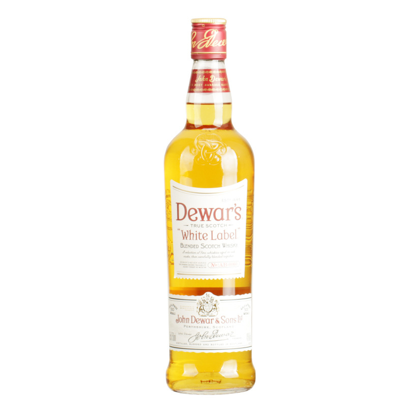 DEWAR'S 帝王白牌调配威士忌调酒基酒750ml烈酒英国原装进口洋酒