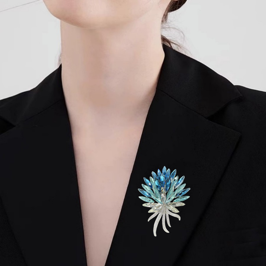 Élégante Broche En Cristal Épi De Blé Pour Femme Bijou Chic_voghion.com