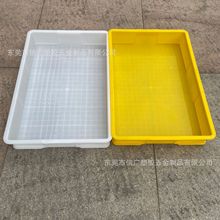 大号塑料方盘 加厚长方形塑胶浅盘5号周转胶盘物料黄粉虫养殖方盆