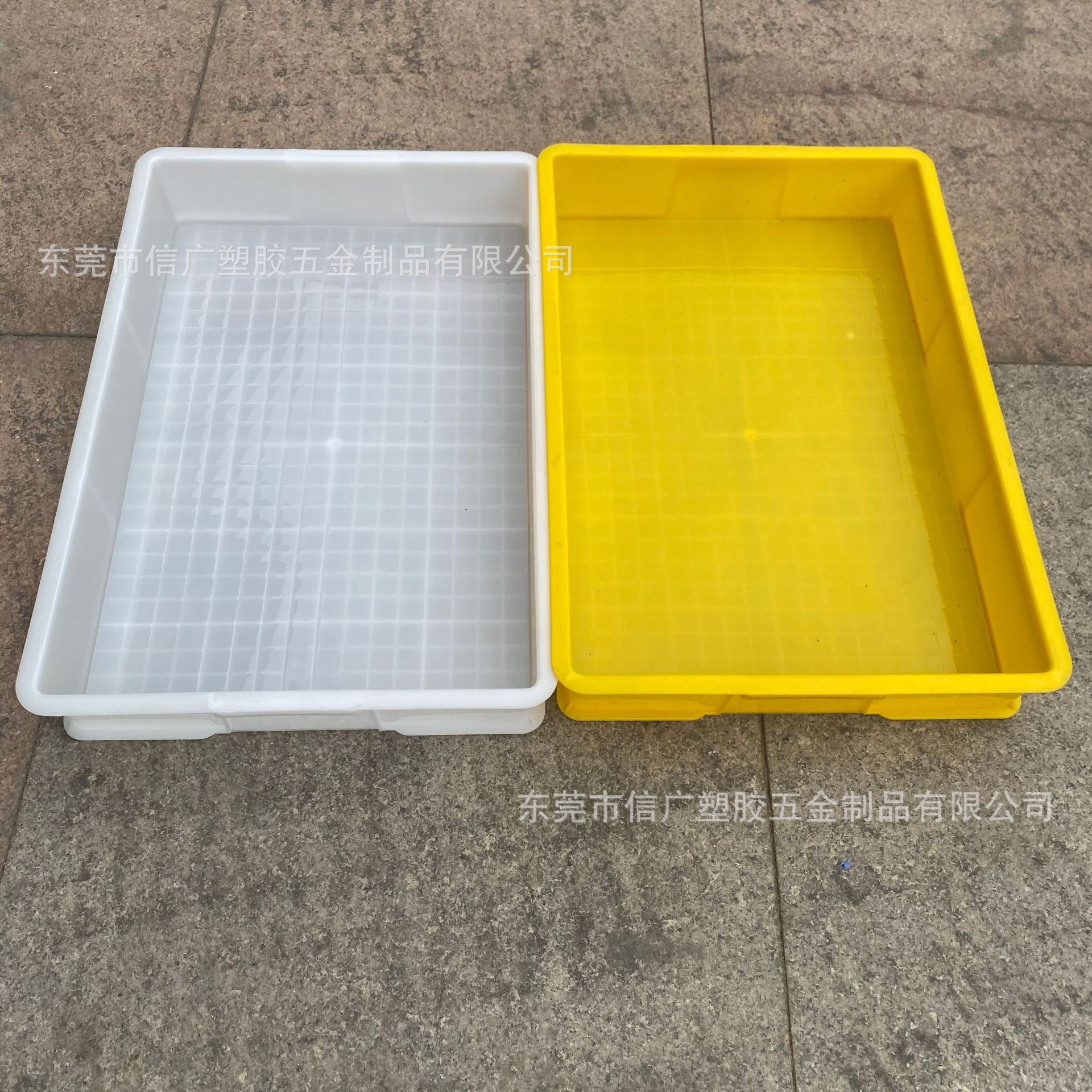 大号塑料方盘 加厚长方形塑胶浅盘5号周转胶盘物料黄粉虫养殖方盆