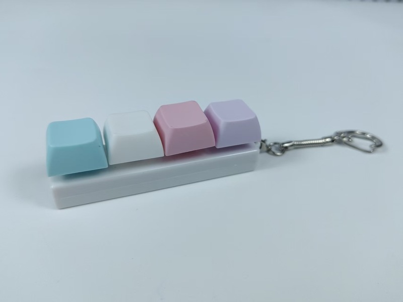 跨境解压按键创意俄罗斯减压方块键盘马卡龙降压键帽钥匙扣小挂件|undefined