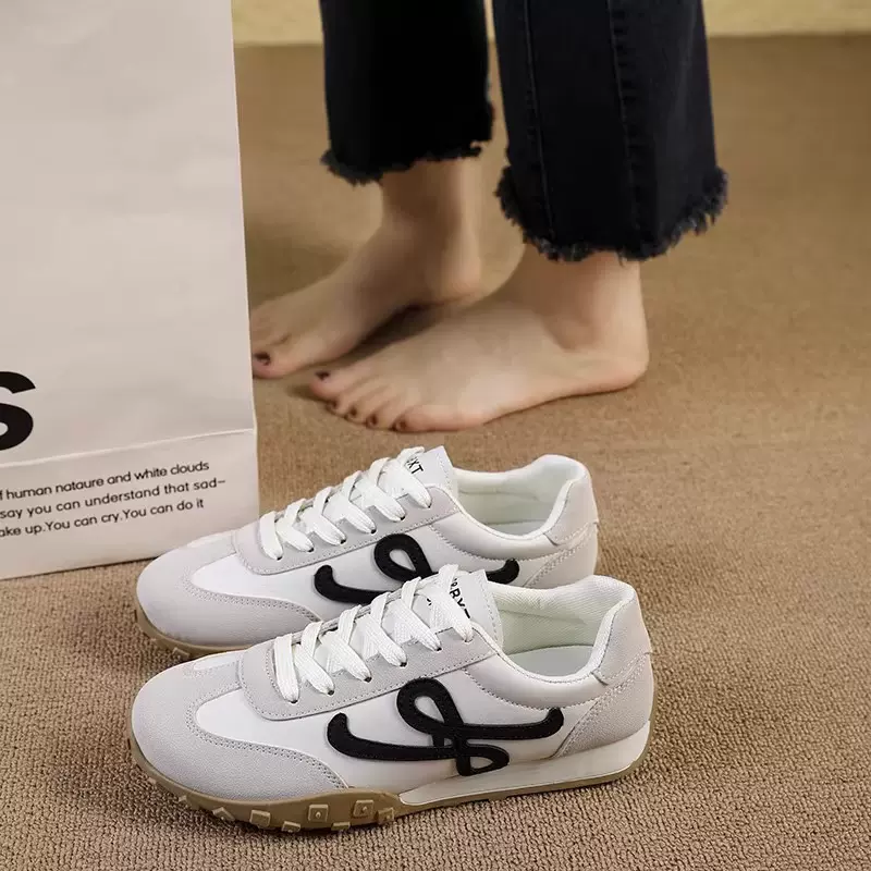 外贸跨境平底德训跑步鞋女春季外贸批发百搭阿甘鞋休闲运动鞋单鞋