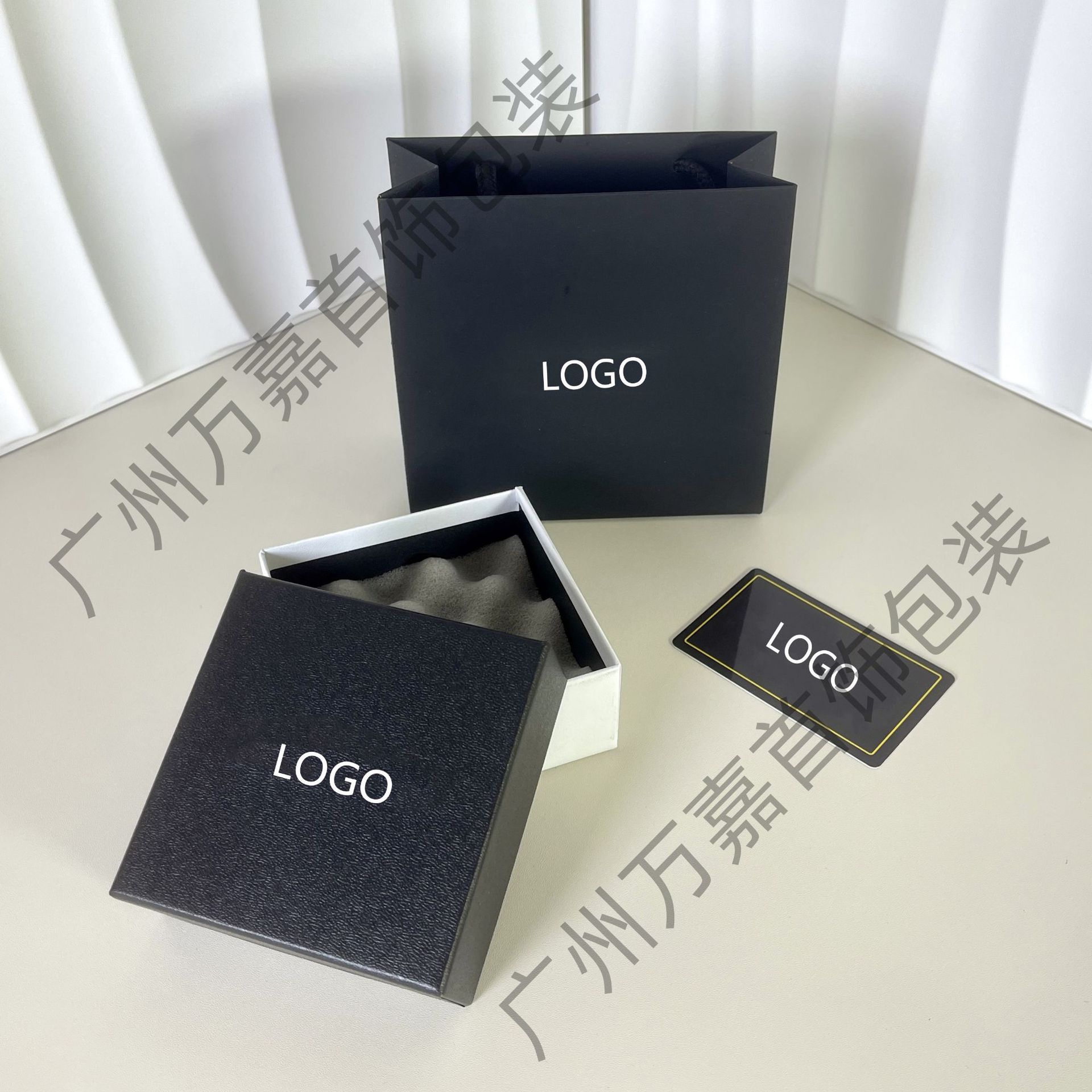 香家项链胸针首饰盒双C耳钉戒指饰品包装盒通用珠宝盒收纳批发