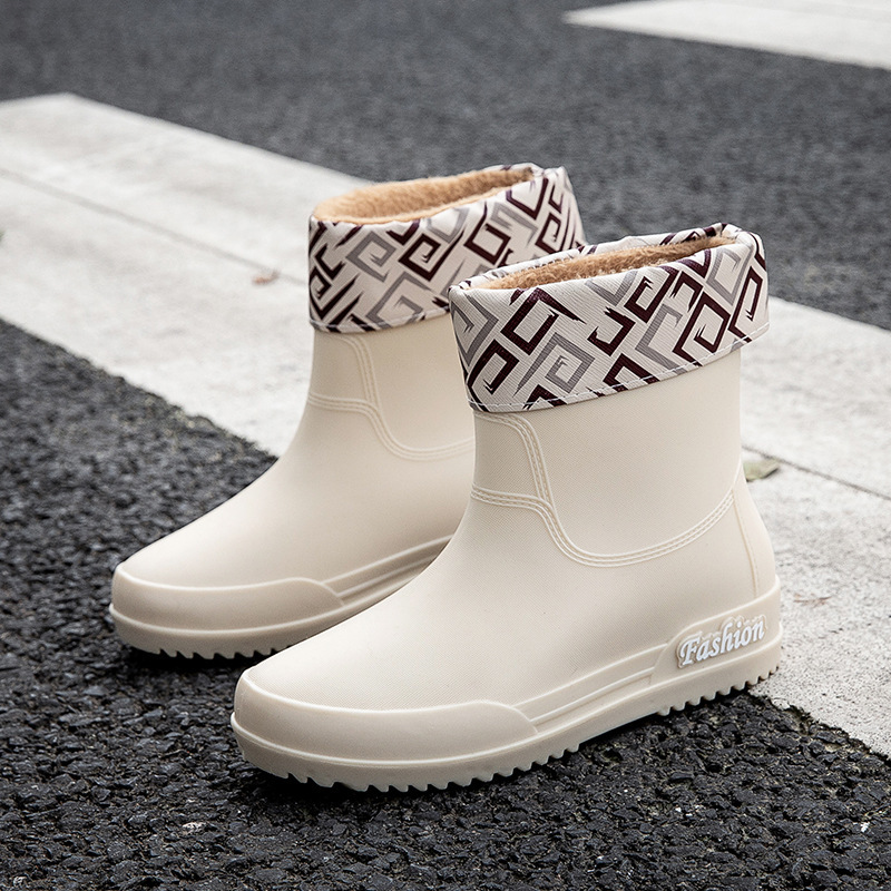 Botas de lluvia de mujer zapatos de lluvia de mujer 2023 nuevas botas de lluvia de barril alto para mujeres comercio exterior de Corea del Sur al por mayor transfronterizo