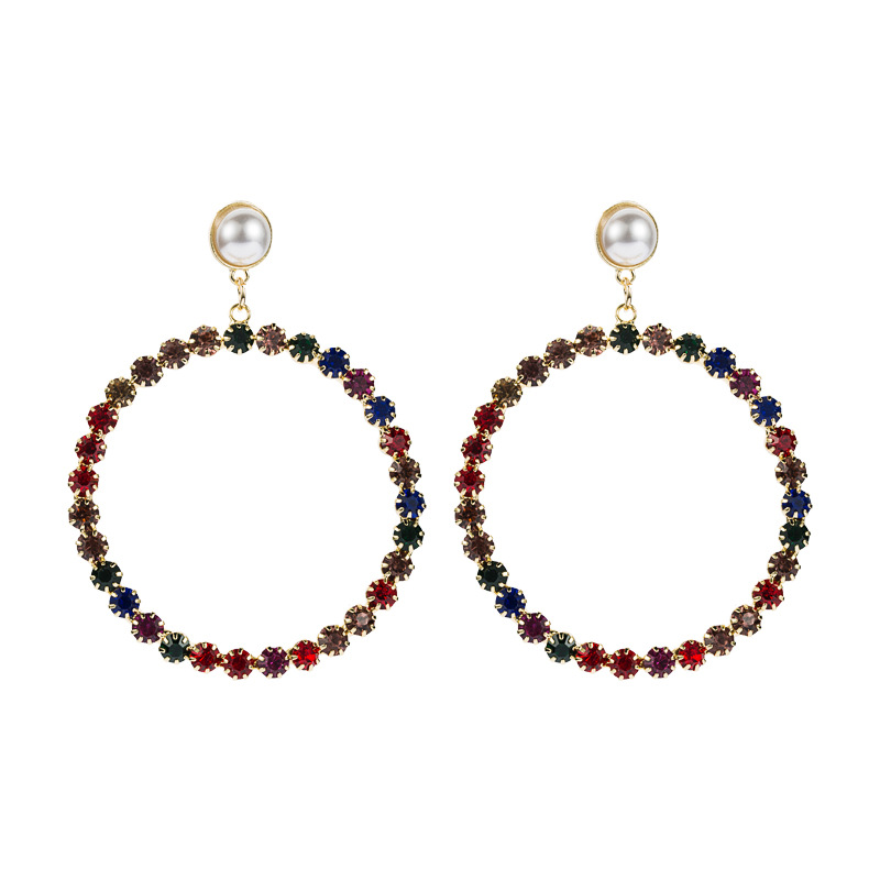 New Exaggerated Alloy Pearl Earrings display picture 6