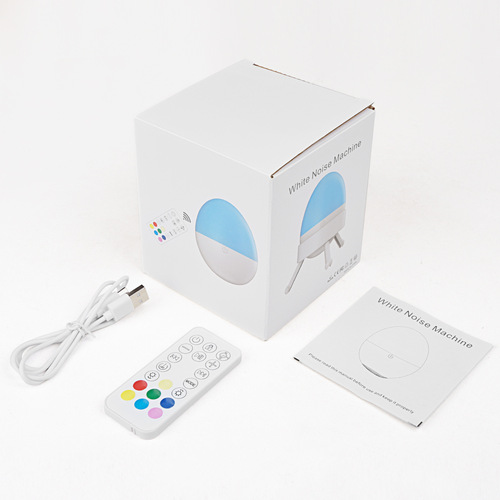 new smart colorful light white noise sleep device rechargeable remote control sleep aid for the elderly and children