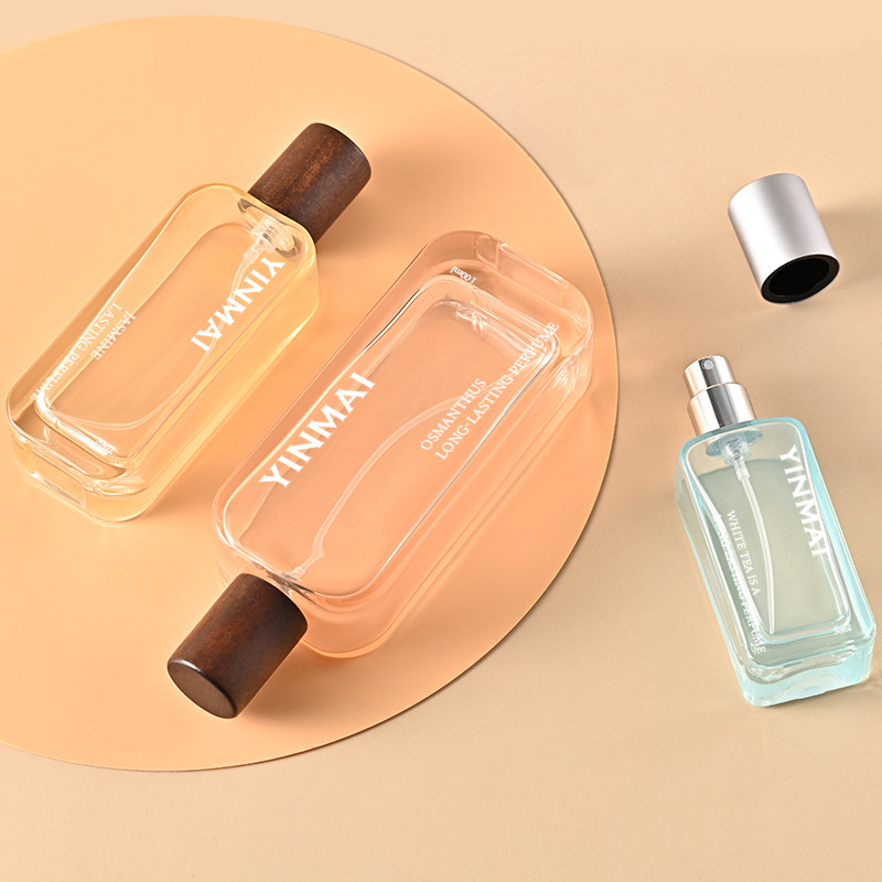 银脉现货30ml-100ml圆角扁方香水瓶 大容量喷雾瓶50ml香水分装瓶|undefined