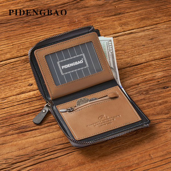 universal capacious casual retro wallet with zipper