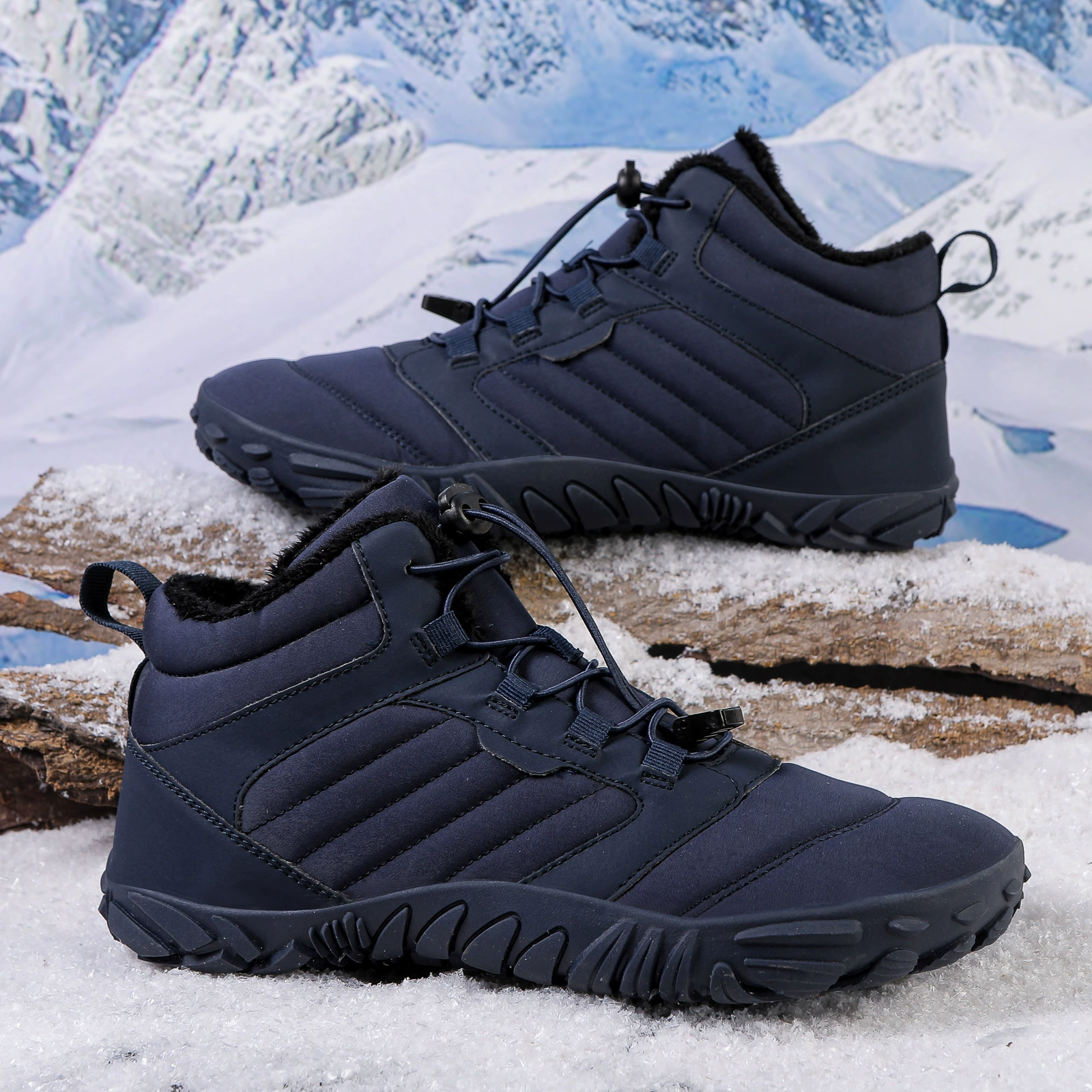 Winter boots for men and women for beloved, keep warm non-slip climbing shoes for hiking, plus size
