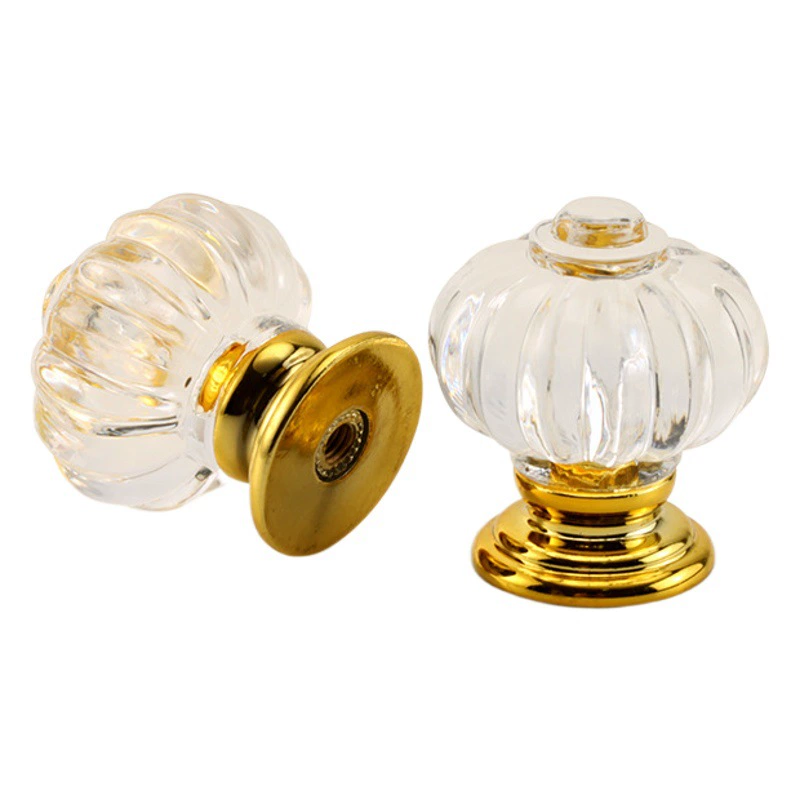 Фабрика в наличии оптовый шкаф ящик одно отверстие дверная ручка акриловая прозрачная Хрустальная Ручка мебельная фурнитура Аксессуары