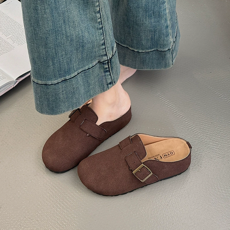 Модные легкие ретро-еще толстоподобные Birkenstock обувь для женщин 2025 новый весна и осень окраины и высоты, одна под педаль сумка головка тапочки