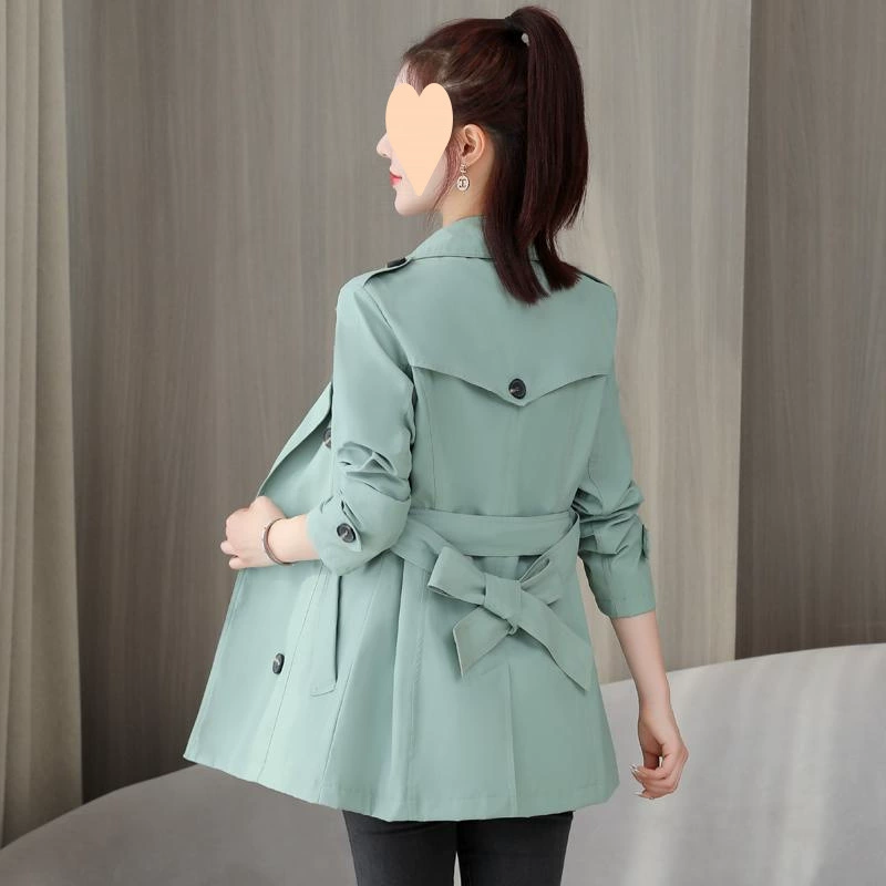 Trench coat, куртка, приталенная подтяжка, осень, корейский стиль, западный стиль, для подростков