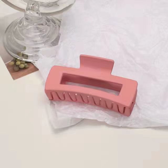 Macaron color cuadrado clip Corea del Sur Internet celebridad helado horquilla simple espalda Cabeza tiburón clip updo horquilla tocado