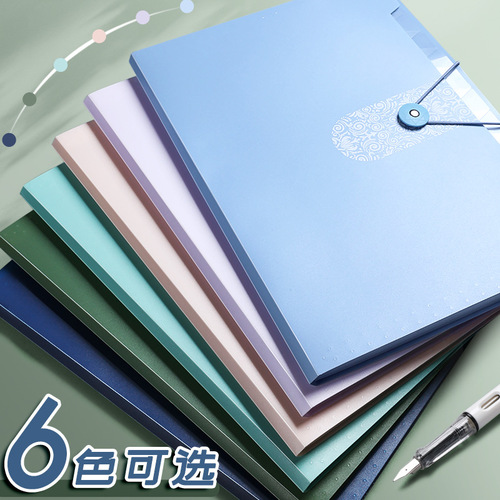 12 grid accordion bag folder student test paper holder 8 grid cute transparent classified storage a4 multi-layer storage bag