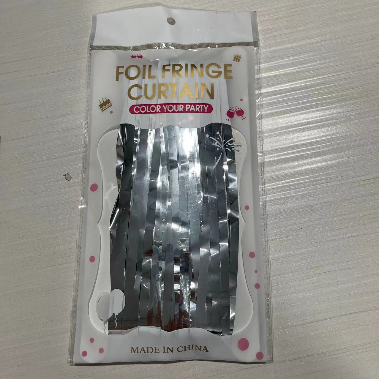 1*2 M 1,6 seda gruesa ordinaria brillante lluvia cortina de seda borla boda Fondo joyería