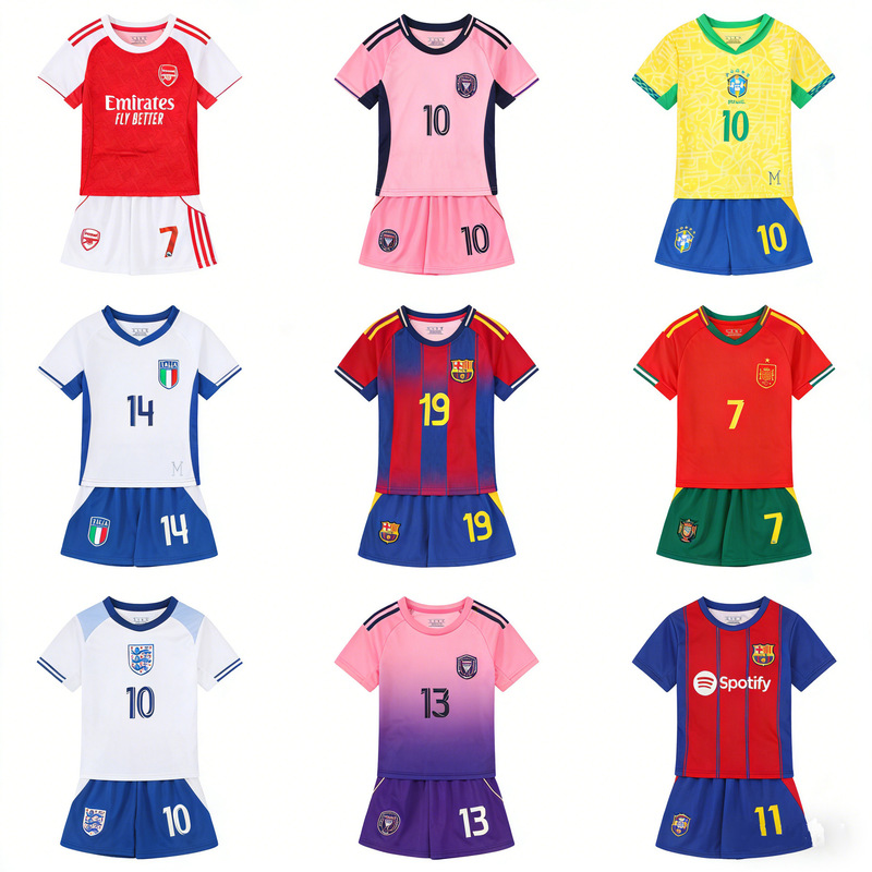 2425 Real Madrid Portugal Riyadh C. Ronaldo Jersey 2526 Barcelona Manchester City C. Ronaldo Kidsren's Football Uniform Set Jersey 2425 Real Madrid Portugal Riyadh C. Ronaldo Jersey 2526 Barcelona Manchester City C. Ronaldo Kidsren's Football Uniform Set Jersey