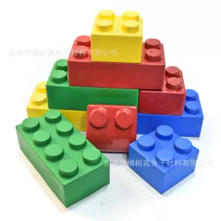 eva积木玩具大块软体泡沫积木无异味幼儿园大颗粒拼搭玩具透明盒