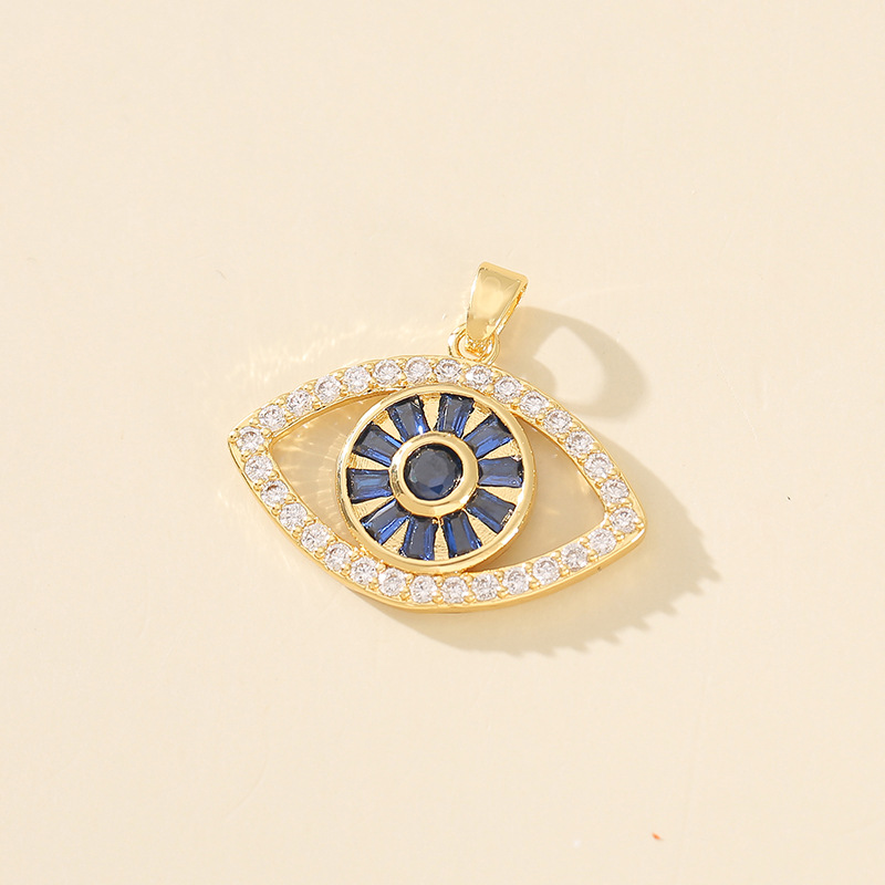 7g Weight Pendant Jewelry Making Type 20*20mm Jewelry Making Size Zircon Inlay Material DIY Jewelry Accessories Classification 1 Piece Quantity Copper Material Devil's Eye Pattern Polished Finish Plating Design Casual, Simple Style Style 1 Piece 20*20mm Copper Zircon Devil's Eye Polished Pendant 19