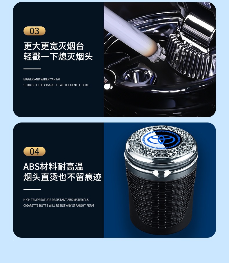 Volkswagen ashtray for Tiguan L, Tayron X, Lavida, Sagitar, Passat, Bora, Magotan, Lamando - car-specific accessories