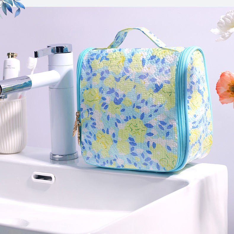 Runhui Flower Hook Bolsa de lavado Bolsa de cosméticos de viaje Bolsa de almacenamiento de cosméticos Bolsa de cosméticos