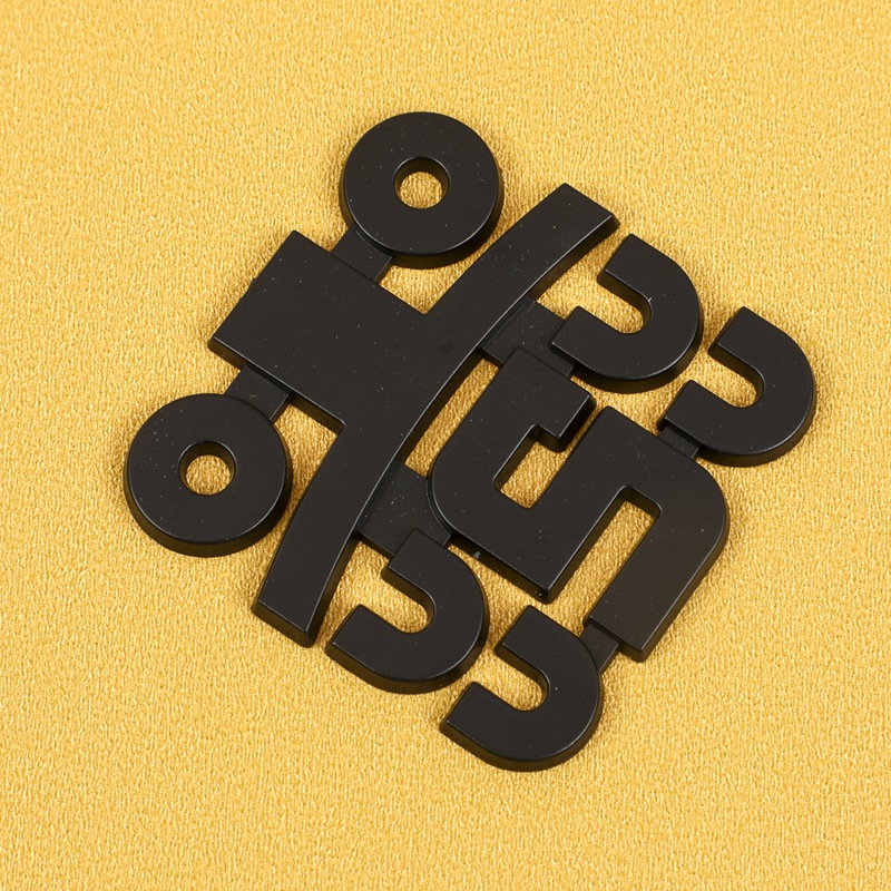 厂家供应ABS电镀喷漆车尾标 公司logo立体礼盒包装电器标贴制作