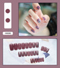 Nail stickers for nails, detachable fake nails for manicure, french style, wholesale, ready-made product