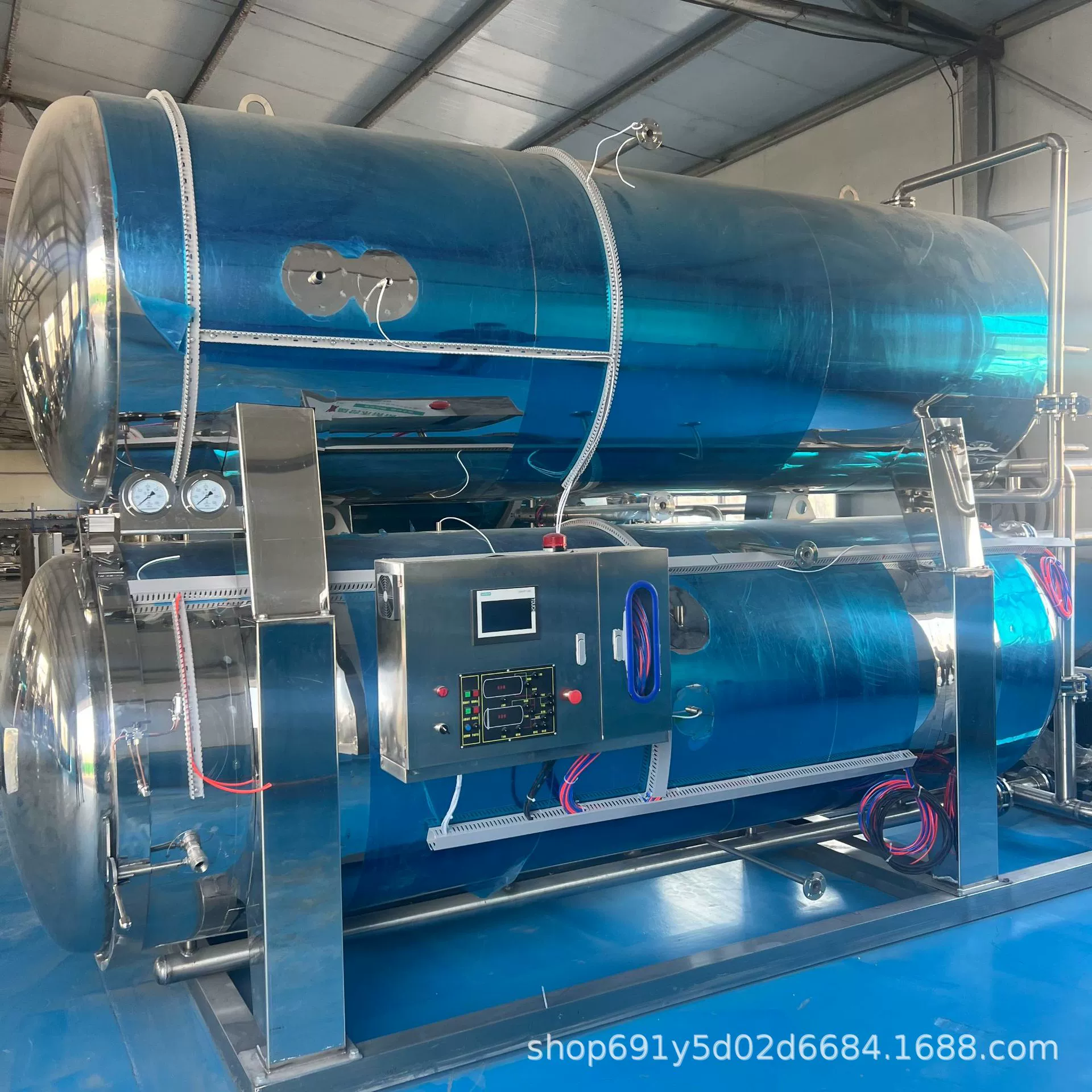 Оборудование для стерилизации мяса в кубиках, двухслойный горизонтальный паровой стерилизатор, горшок для стерилизации колбасы, горшок для стерилизации утиных яиц