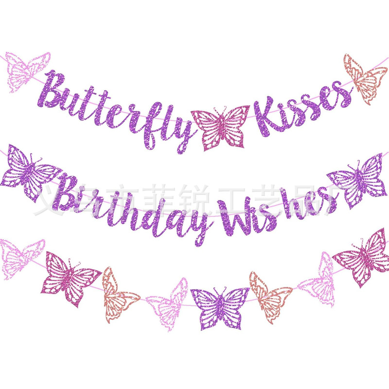 Guirnalda de Feliz Cumpleaños, Lazo Decorativo, Adorno para Pastel de Primer Cumpleaños, Bandera para Silla de Comedor, Corona, Gorro de Cumpleaños