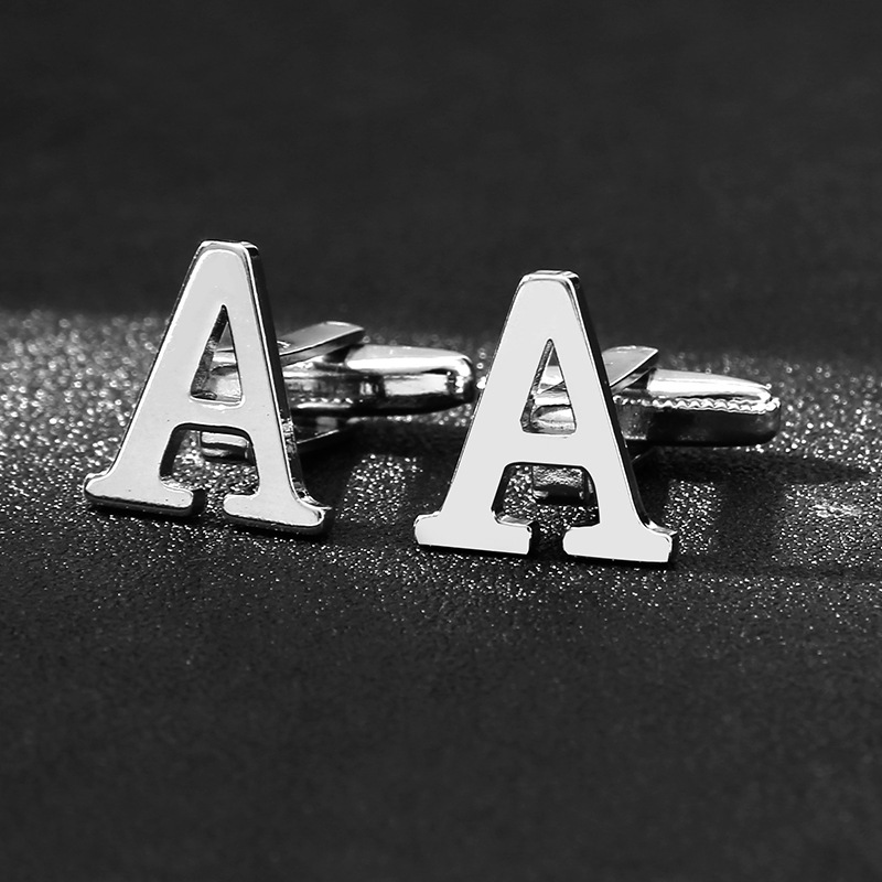Simple Style Letter Iron Plating Unisex Cufflinks display picture 1