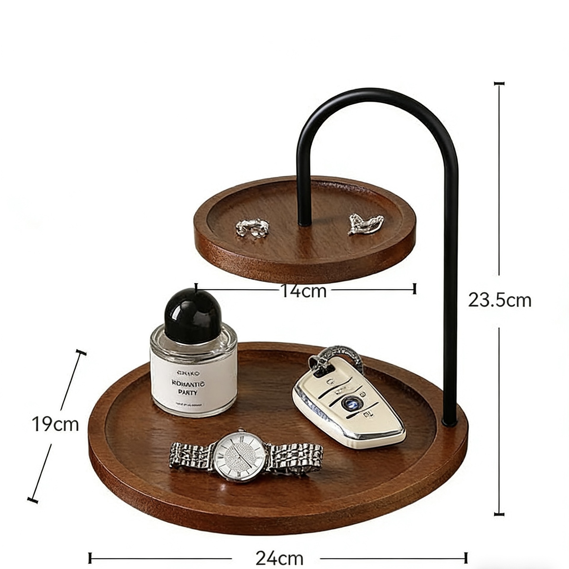 Walnut color [black pole]