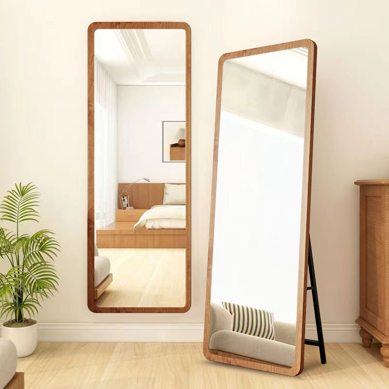 Espejo de cuerpo entero Espejo de cuerpo entero para el hogar Chicas simples Dormitorio en la pared Tienda de ropa Espejo de vestir Espejo de pared grande Espejo de piso
